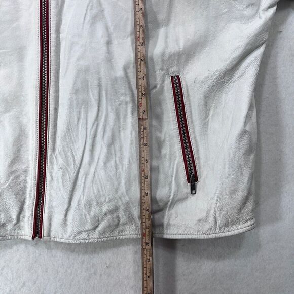 Nascar Dale Earnhardt Jr Jacket Men 2XL White Wilsons Leather Chase Authentics 8 - Picture 11 of 16